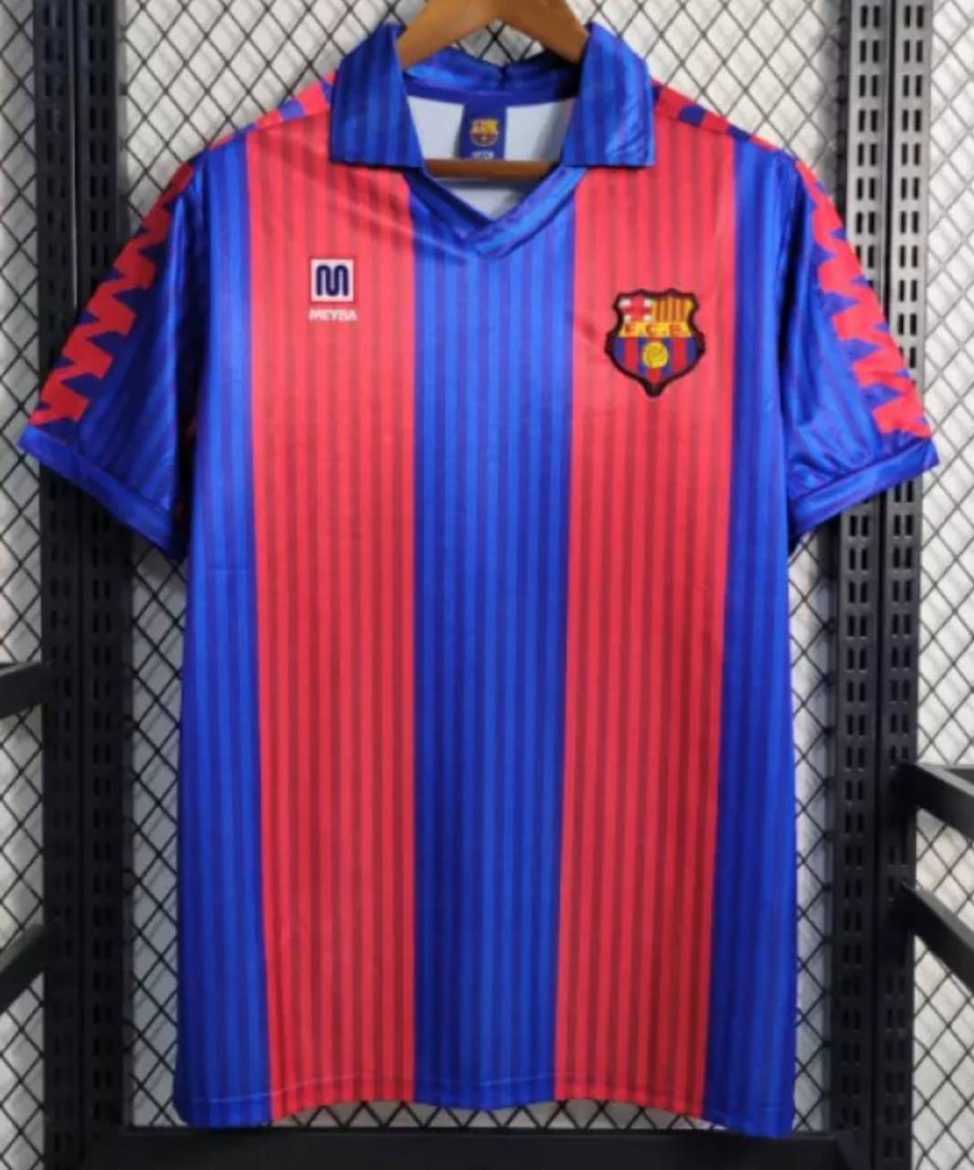 Camisa Retrô Barcelona 1992 - Azul e Vermelho