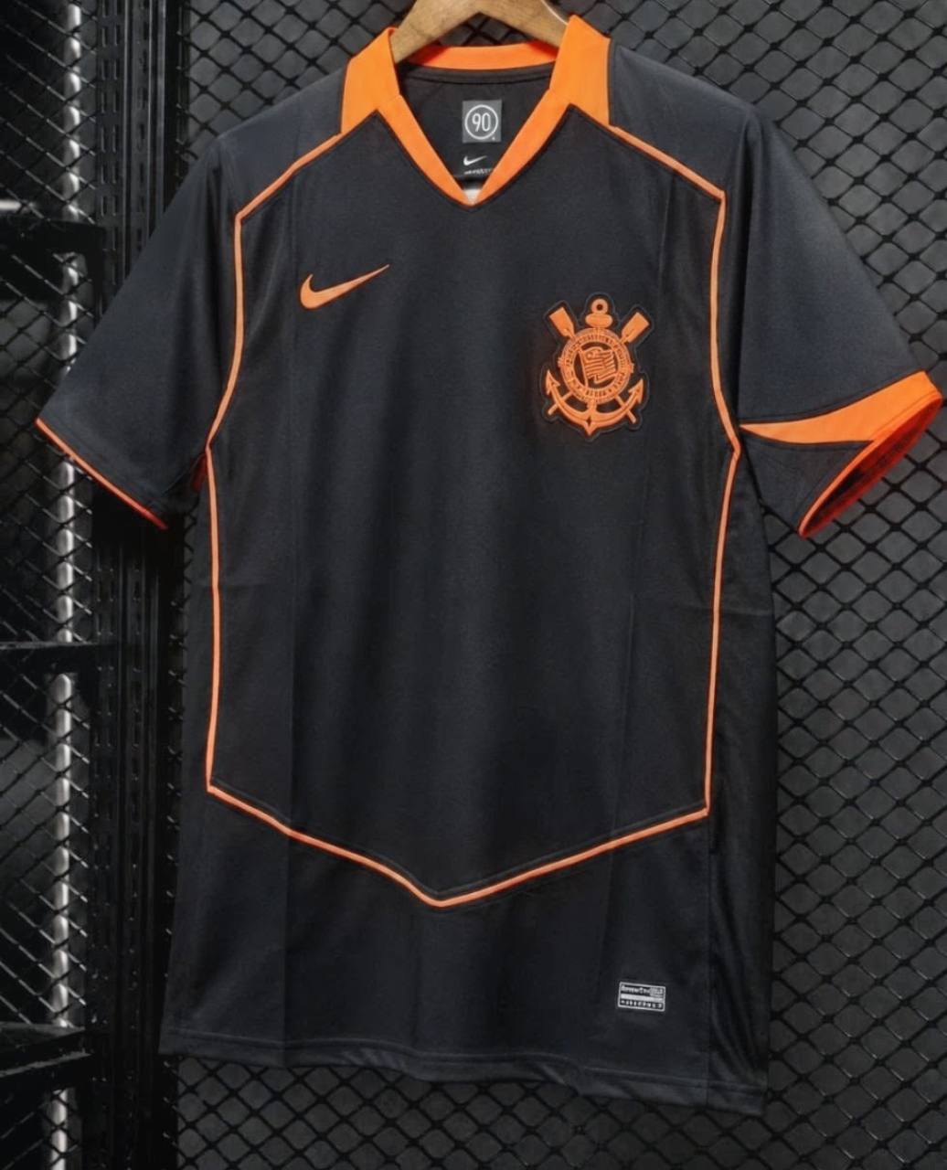 Camisa Corinthians 25/26 -torcedor preta e laranja