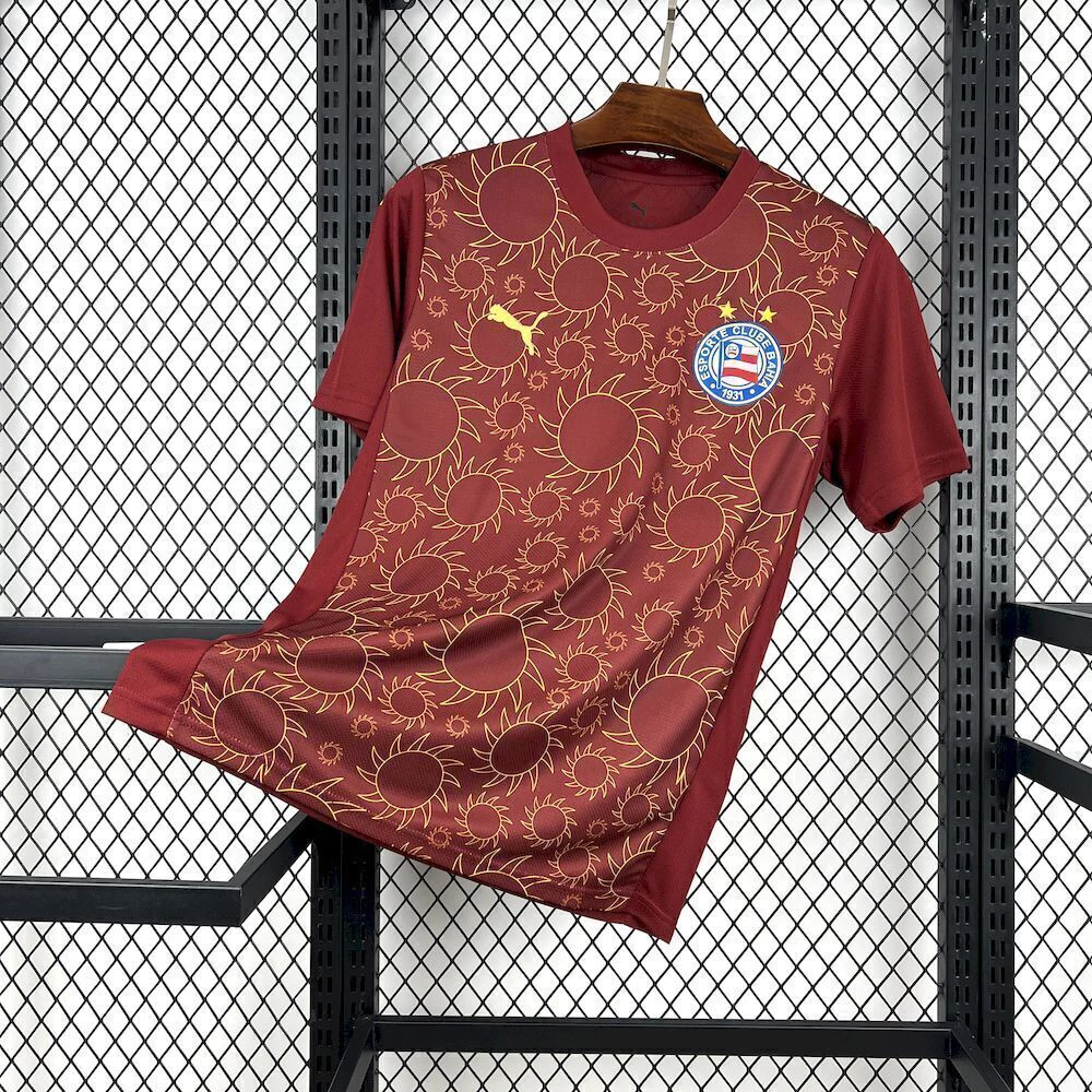 Camisa Bahia Third 2025/26 Torcedor Masculina - VINHO