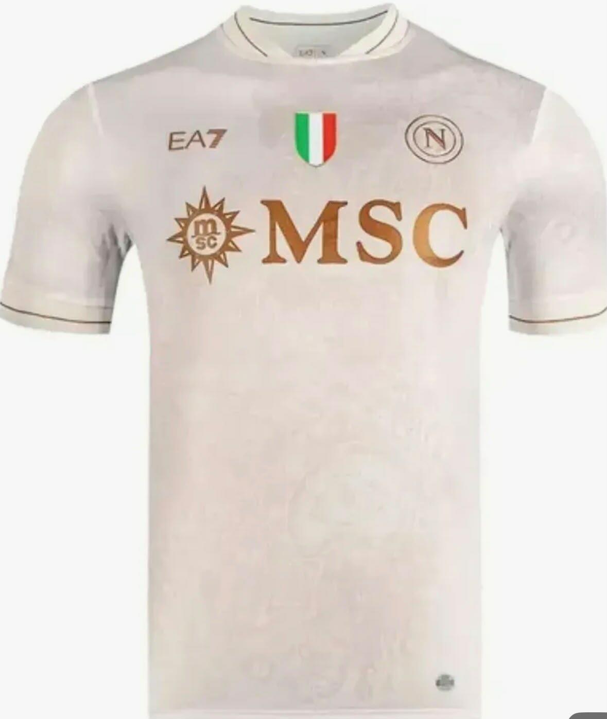 Camisa Napoli Away 25/26 Torcedor Uniforme 2 - Branco