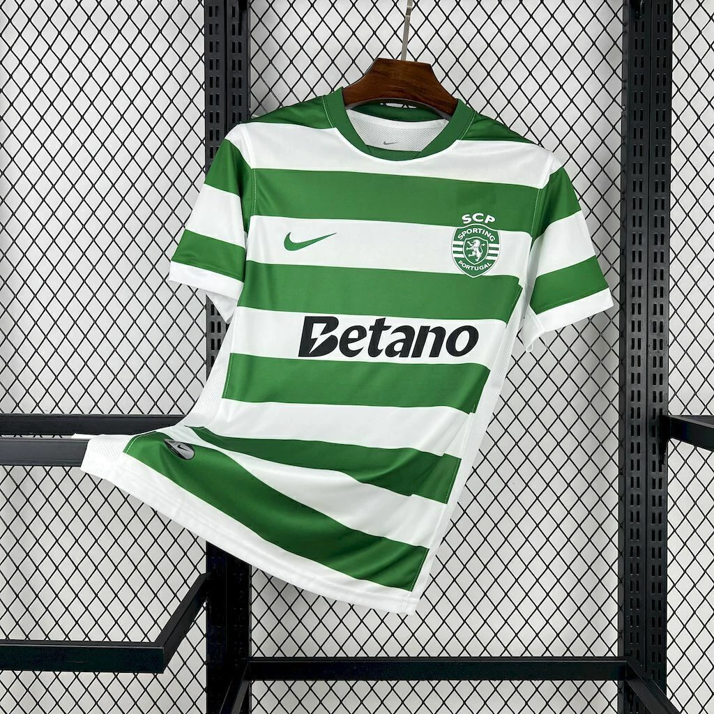 Camisa Sporting Portugal 25/26 Torcedor - Verde e Branca