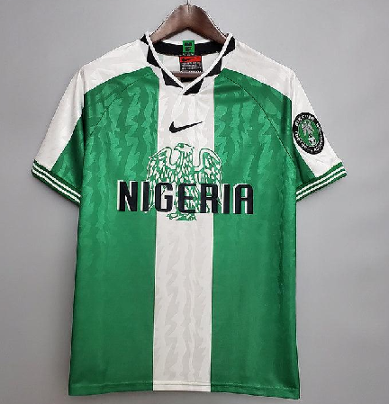 Camisa Nigéria Retrô 1996 Verde e Branca - Nike
