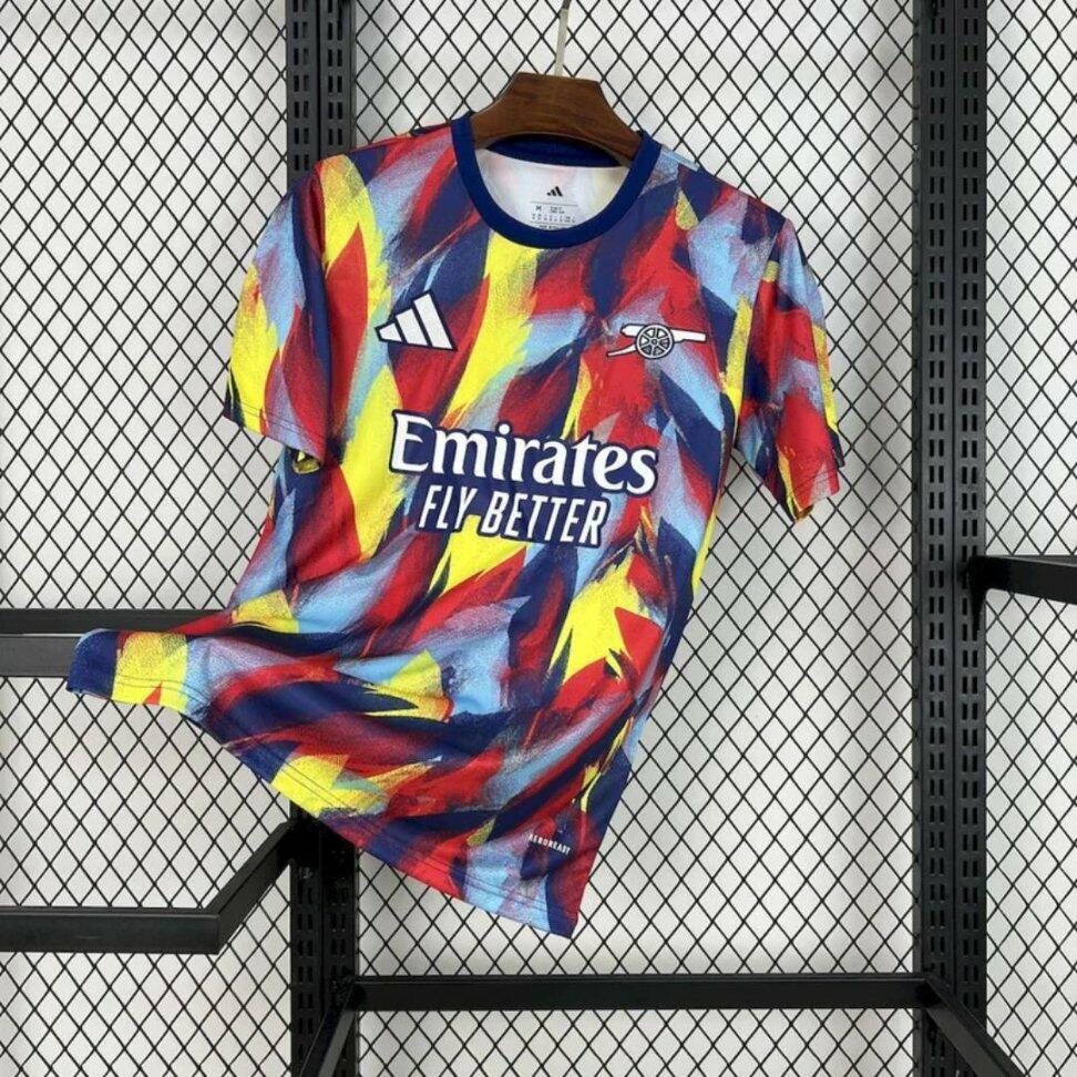 Camisa Arsenal Pré-Jogo 25/26 Torcedor - Vermelha
