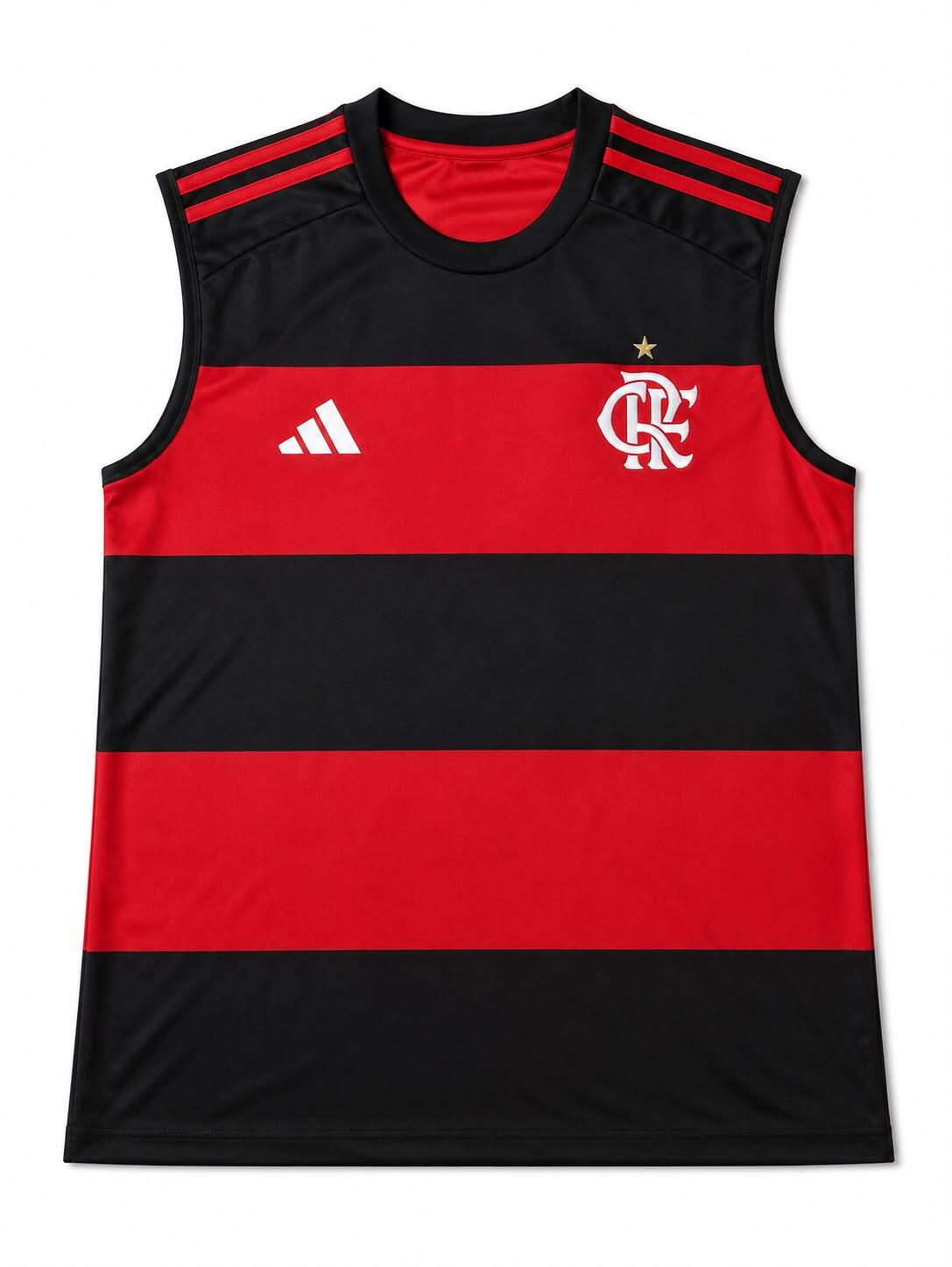 Camisa Flamengo regataTorcedor - preta e vermelha