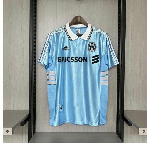 Camisa Olympique de Marseille Retrô Away 98/99 Torcedor Masculina - Azul