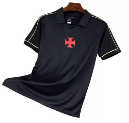 Camisa Vasco Negritude 25/26 Torcedor Kappa Masculina - Preta