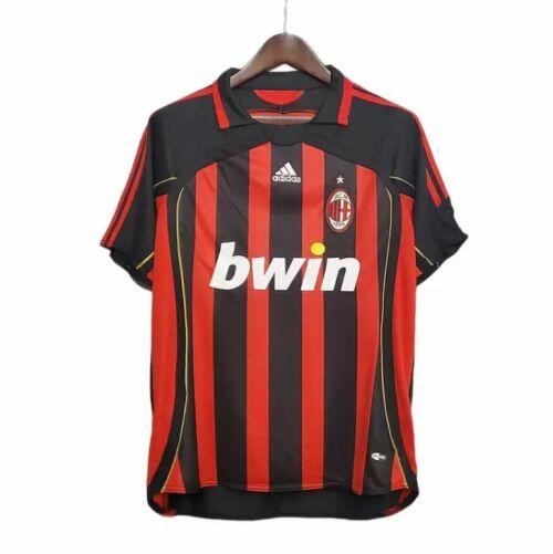 Camisa Retrô Milan 0708 Kaká - Azul e Preta