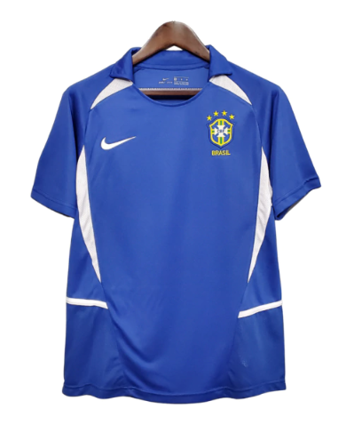 Camisa do Brasil 2002 Retrô Azul