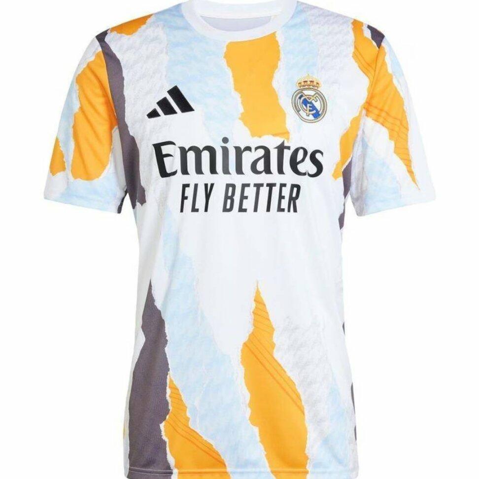 Camisa Real Madrid Pré-Jogo 25/26 - Torcedor Laranja