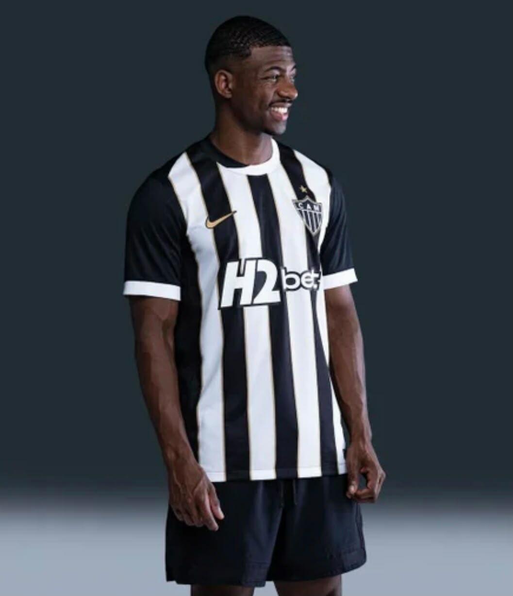Camisa Atlético Mineiro 26/27 Torcedor - preta e branca