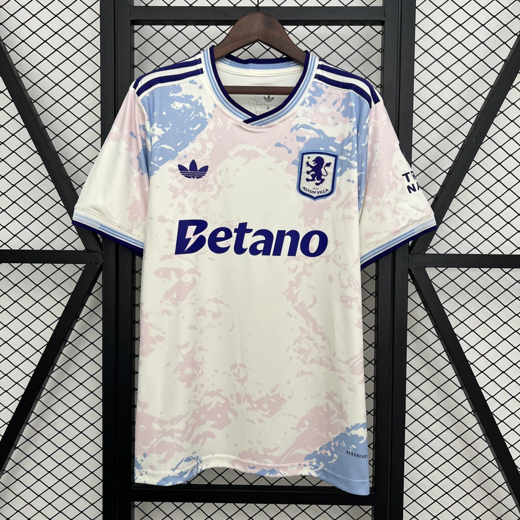 Camisa Aston Villa THIRD 25/26 - Branca