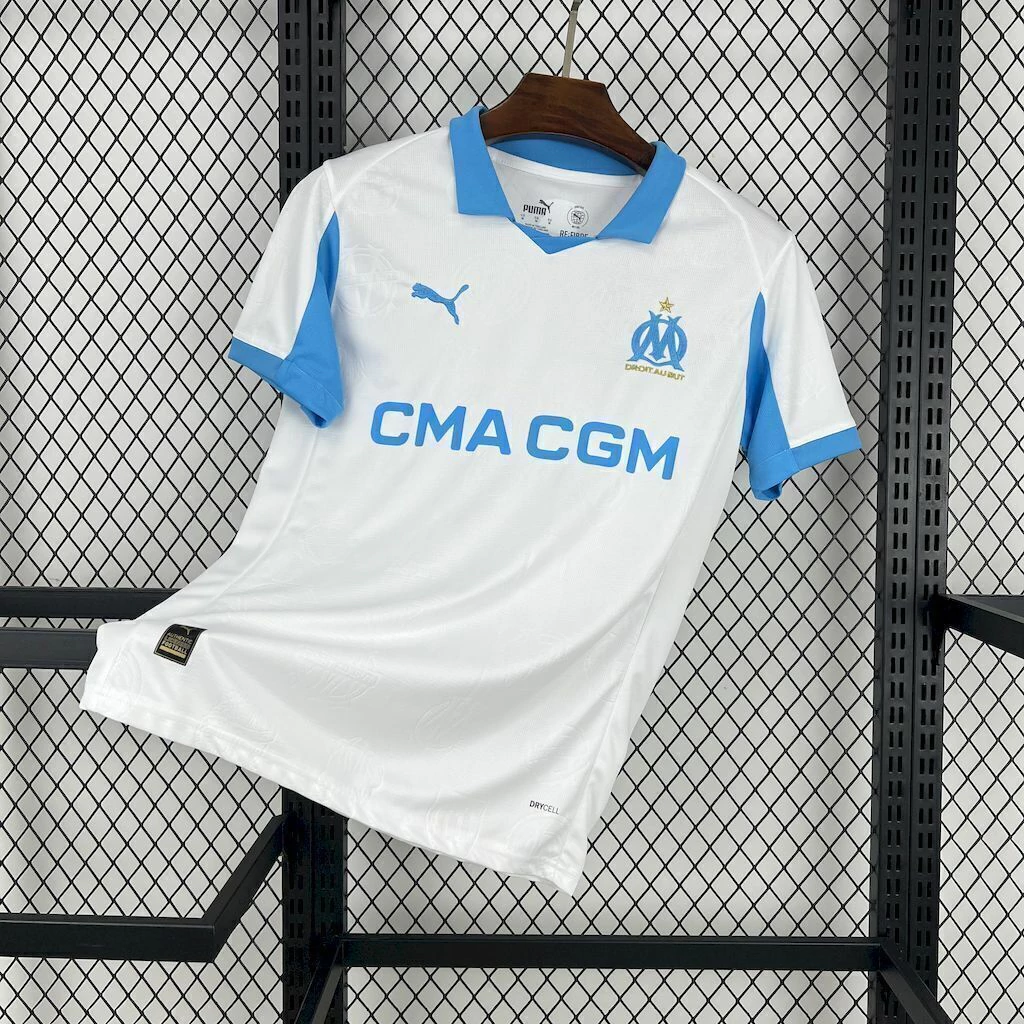 Camisa Olympique de Marseille 25/26 Torcedor - Branca