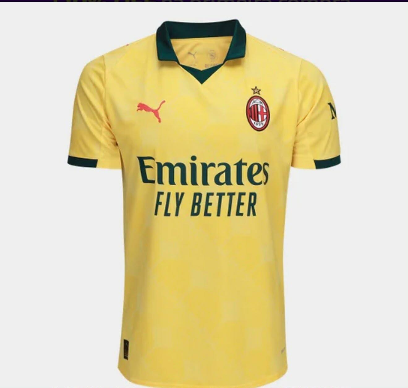 Camisa Milan III 25/26 - Torcedor Puma - Amarela