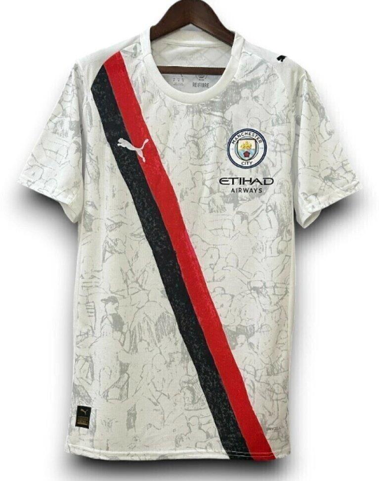 Camisa Manchester City 25/26 - Torcedor Masculina - Branca