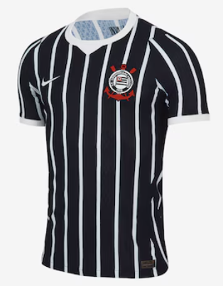 Camisa Corinthians II 26/27 s/n jogador Masculina - Preto+Branco