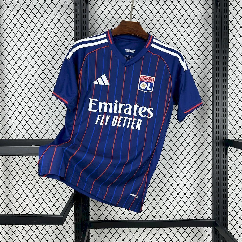 Camisa Olympique Lyonnais Away 2025/26 Torcedor Masculina — Azul Marinho