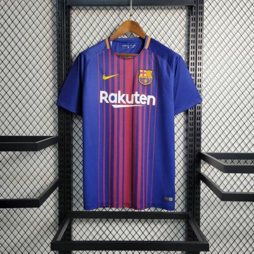 Camisa Retrô Barcelona 17/18 - Azul e Vermelho