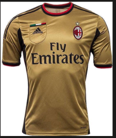 Camisa Milan III Dourada 2013/2014