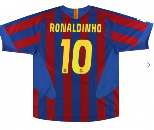 Camisa Barcelona Home 2005/06- Retro Ronaldinho