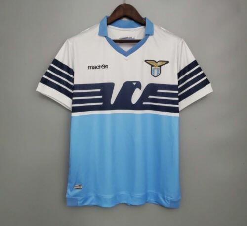 Camisa Retrô Lazio 14/15 Home - Masculina - Modelo Torcedor - Branca e Azul