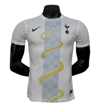 Camisa Tottenham Serpente Dourada 2025/26 Jogador - Branca