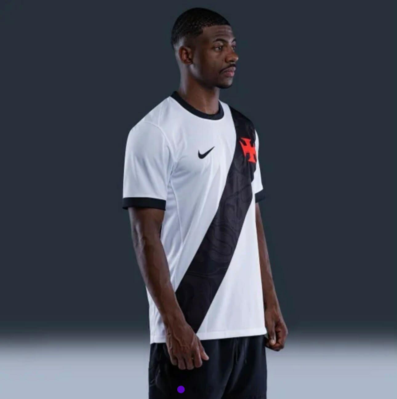 Camisa Vasco III 26/27 jogador- branca e preta