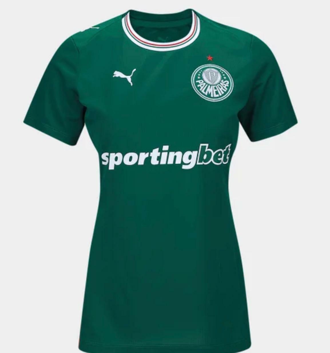 Camisa Palmeiras home 2026 Torcedor feminina