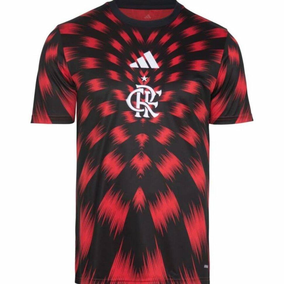 Camisa Flamengo Pré-Jogo 25/26 Torcedor - Preta
