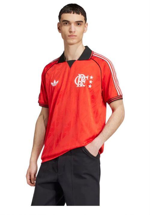 Camisa Flamengo Gola Polo 24/25 - Adidas Torcedor Masculina - Vermelho