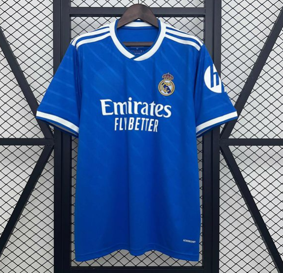 Camiseta masculina Real Madrid Third 25/26 Torcedor (azul/branca)