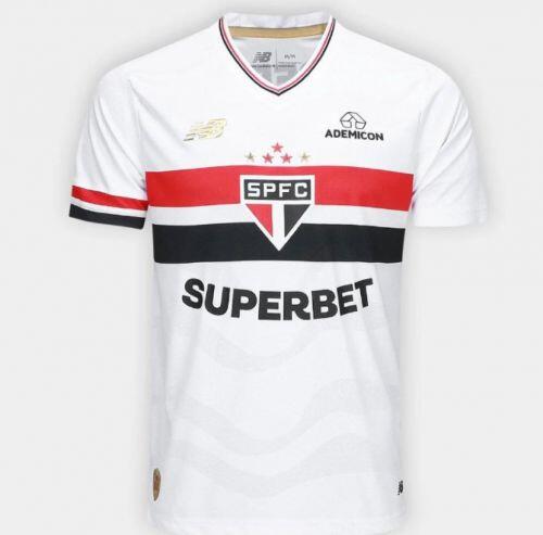 Camisa São Paulo I 25/26 Jogador - Branco e Vermelho