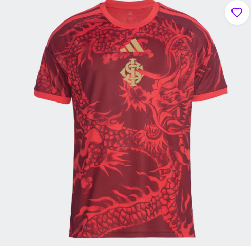 Camisa Internacional III 26/27 s/n Jogador Adidas Masculina - Vermelho