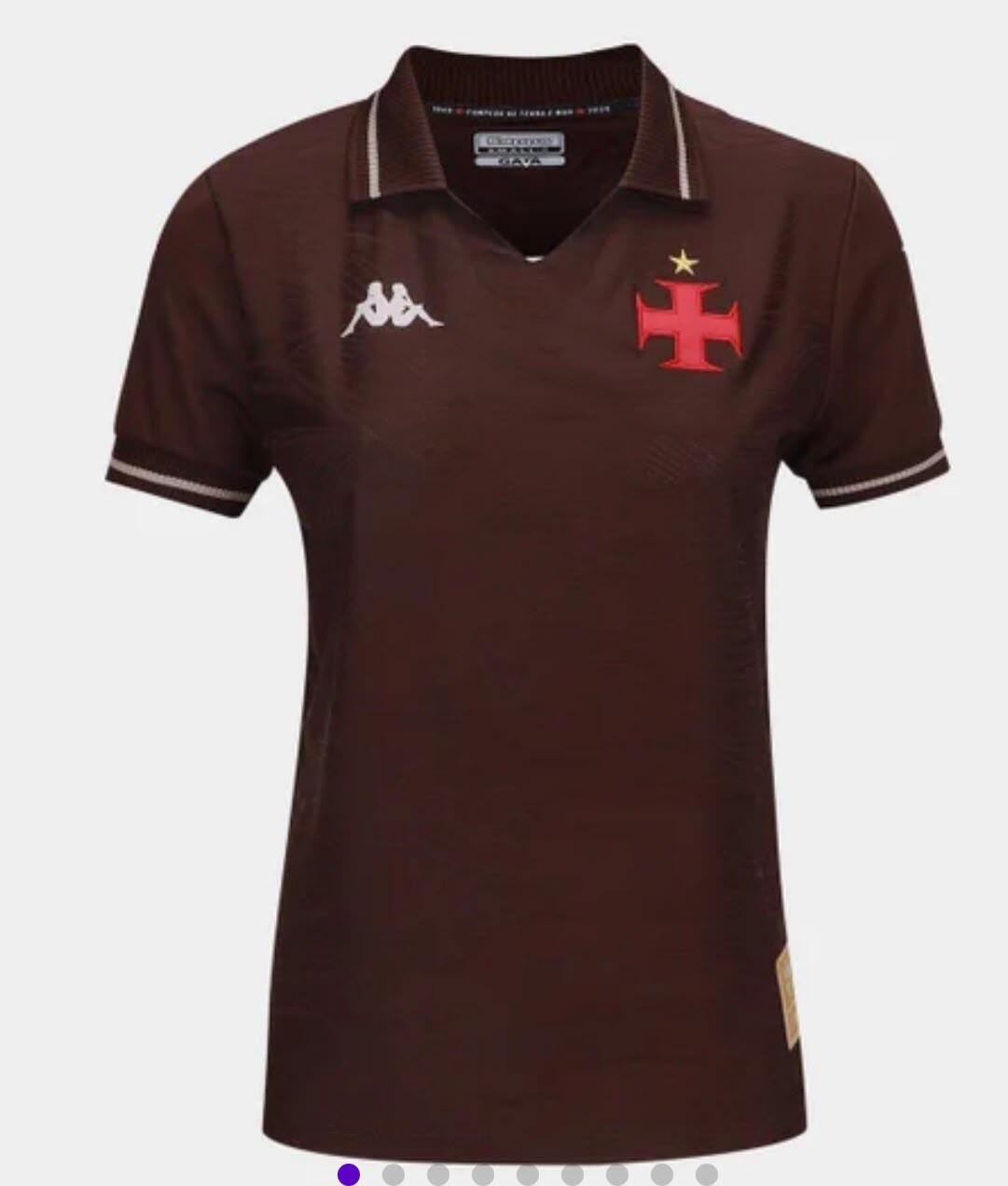 Camisa Vasco da Gama Third (3º Uniforme) Kappa - Marrom / Olist/Especial