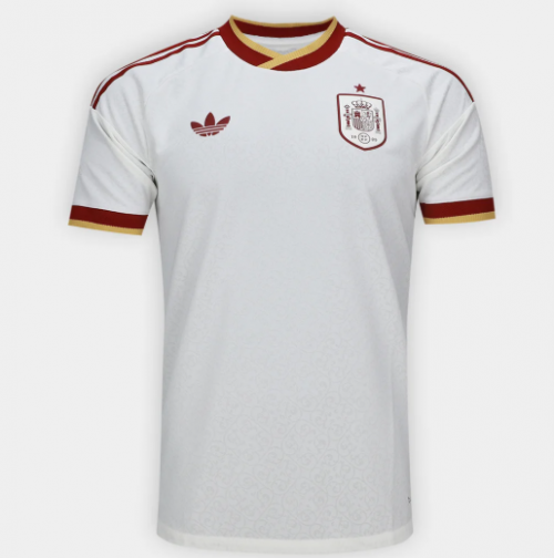 Camisa Espanha Branca 2 Estrelas sem escudo de Campeã 2026/27 Away II Jogador