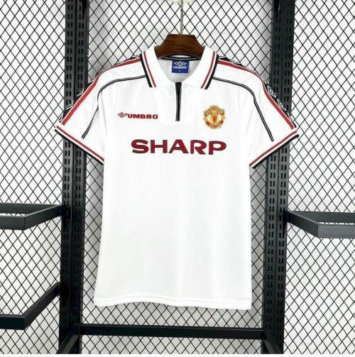 Camisa Retrô Manchester United 1998/99 - Branca